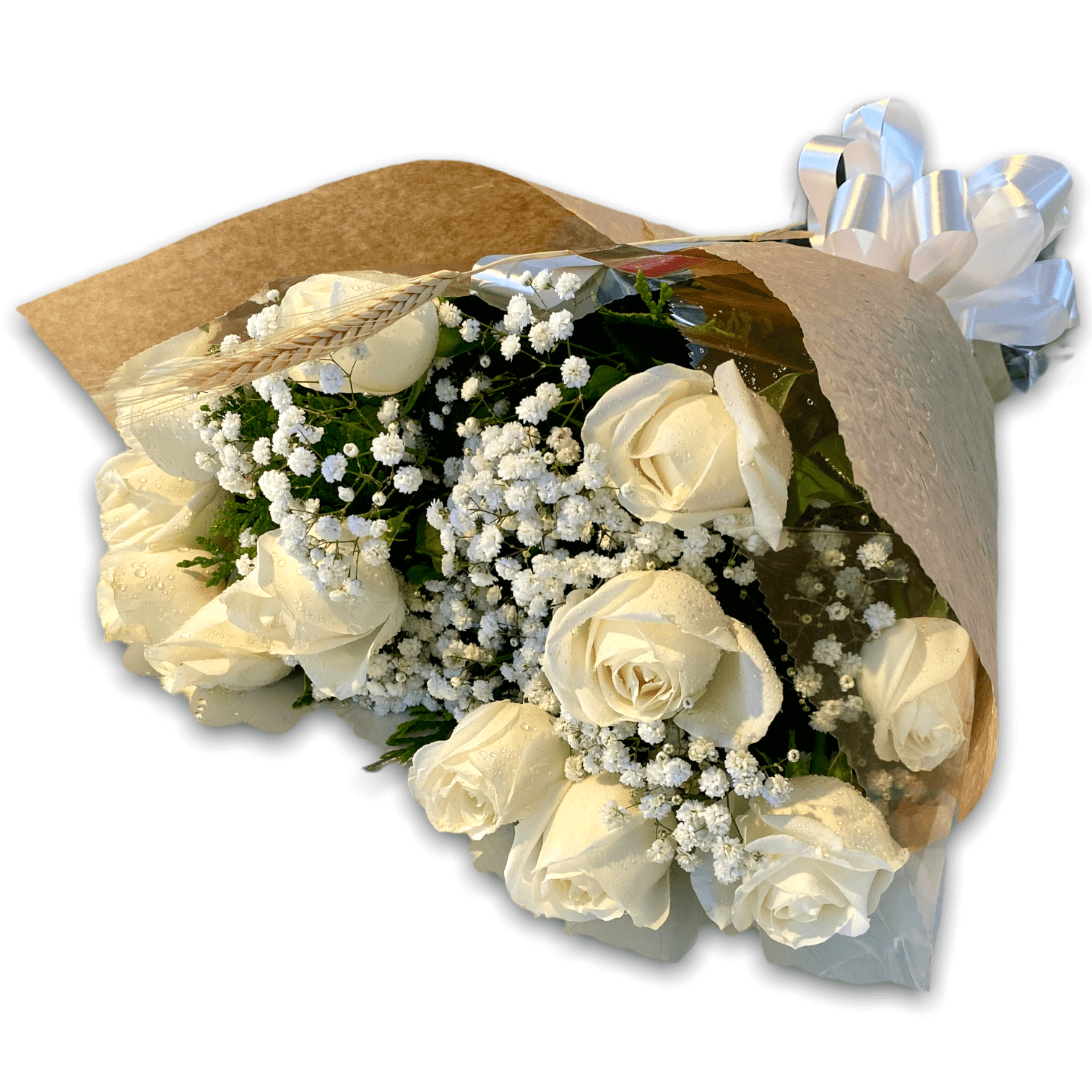 Bouquet de Rosas Brancas - Flora Santa Clara