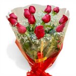 Buquê de rosas vermelhas naturais