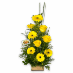 Arranjo de Gérberas e Rosas