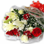 Bouquet de Rosas e Lírios